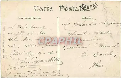 Cherbourg — Montagne du Roule i Kanał Divette — ND. Phot. — Rewers