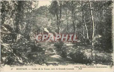 Mortain — Vale da Cance, perto da Grande Cascata — Edição Mortain, Livraria Leparmentier