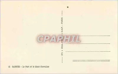 Cannes — Fort i Mont Chevalier — REAL-PHOTO C.A.P. PARIS — Rewers