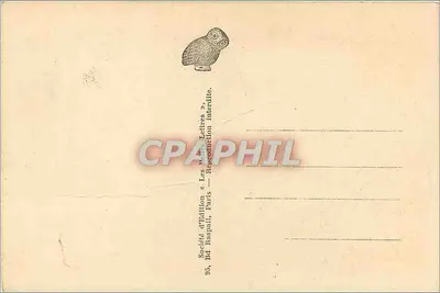 Korinth. Świątynia Apollona — Ruiny z VI wieku — Wydawnictwo, Paryż — Rewers