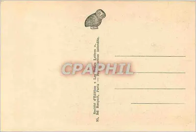 Akropol w Atenach — Parthenon, Perystyl południowe — Wydawnictwo «Les Belles Lettres» — Rewers