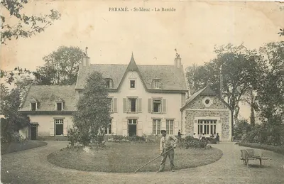 Paramé - St-Ideuc - La Bastide — casa com jardim e jardineiro — editor desconhecido, número de série não visível
