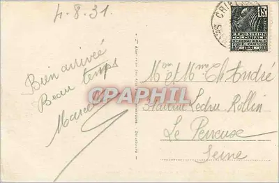 Mesnil-Val — O Mar em um dia de tempo ruim — edição da série 5004 — Verso