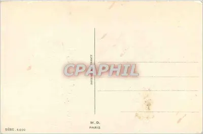 Święto Mamy — bukiet chryzantem — M.D. Paris, seria 4.000 — Rewers