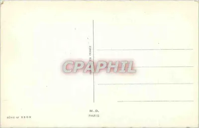 Florek myśliwca — dekoracyjny — M.D. Paryż, seria n° 5505 — Rewers