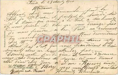 Paisagem rural — casa e rio — editor Brillant, n° 11239 — Verso