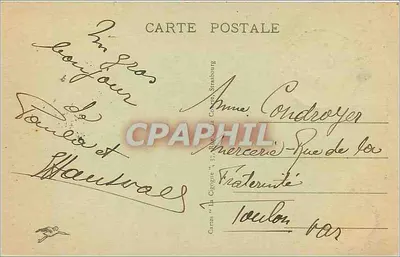Strasbourg - Katedra - Fasada i Strona Południowa — wydawca Kartki 'La Cigogne' n°5 — Rewers