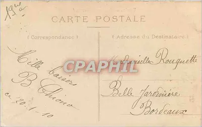 Paris — Buttes-Chaumont — Editor não identificado, número de série não visível — Verso