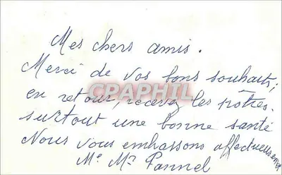 Kolorowe pietruszki — różowe domy z śniegiem — M. D. PARIS — Rewers
