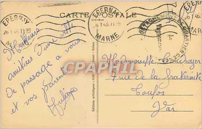 ÉPERNAY — Plac Urzędu Miasta — Wydawnictwo Artystyczne OR — Rewers