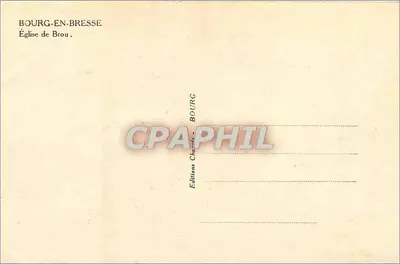 Bourg-en-Bresse — Katedra Brou — Wydawnictwo Charpil — Rewers