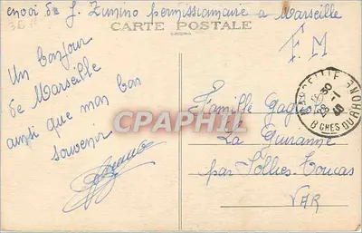 Marselha — Nossa Senhora da Guarda e o Castelo de If — Verso