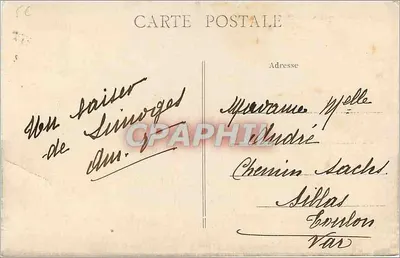Limoëges — O Hotel de Ville — Editor não identificado, n° 210 — Verso