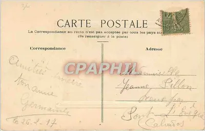 Krucyfikcja — scena religijna — G. Cosroy, n° 26-2617 — Rewers