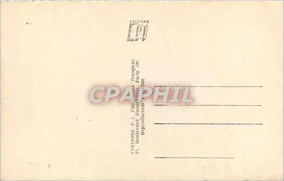 Crismântemo — flor com pétalas roxos e amarelos — Edições P.I. Haussonville — Verso