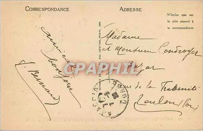 Ajaccio — Monumento de Napoleão I e de seus quatro irmãos, por Barye — LL — Verso