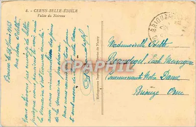 Vallee du Noireau — Cerisy-Belle-Étoile — Héloïgavure Imprimerie de Nancy — Verso