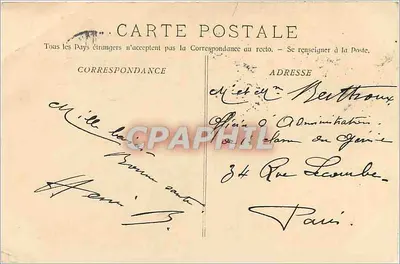 Marseille - Het Kade van de Fraterniteit — Fototypie E. Lacour Mar 1916 — Achterkant