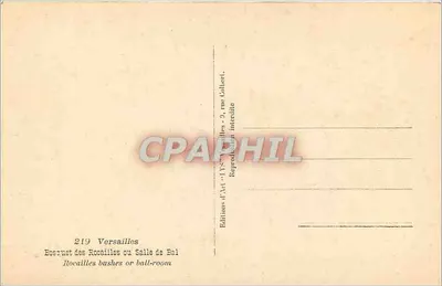 Bosquet das Rocailles ou Sala de Baile — Versailles — Edições d'Art d'Ys, 219 — Verso