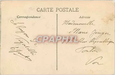 Marseille — Rue de la République — onbekende uitgever, n° 20 — Achterkant