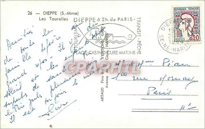 Die Türme — Dieppe — Verlag Gaby — Rückseite