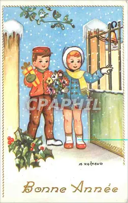 Dois crianças nevadas — M. RAINAUD — n°775