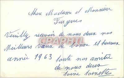 Dois crianças nevadas — M. RAINAUD — n°775 — Verso