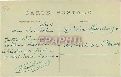 Paris — Le Dôme des Invalides — C.M. n°261 — Verso