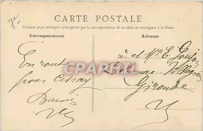 Paris - Câmara dos Deputados — B.F., Paris, n°75 — Verso