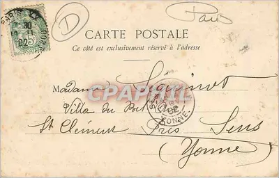 Parigi - Boulevard des Capucines - Il Café de la Paix e il Grand Hôtel — editore Héguier, n°45 — Verso