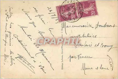 Arras - Katedra - Wydawnictwo Laflure, Wielka Plac, Arras, nr 5 — Rewers
