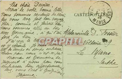 Verdun — De rue Beaurepaire in 1919 — Onbekende uitgever, n° 32 — Achterkant