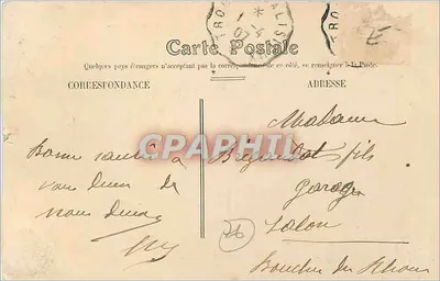 Le Havre — Place Gambetta and the Bassin du Commerce — Publisher: C. L. P. (No. 8) — Back