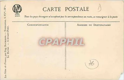 Le Havre — Der Avant-Port — Marge Géroult, Serie VI-A-N°1 — Rückseite