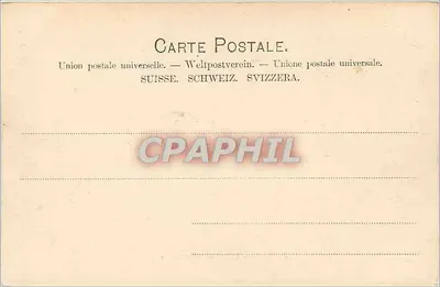 Genebra — Île Rousseau & Pont du Mont Blanc — G. L. M. 42 — Verso