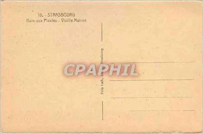 Strasburg — Bain-aux-Plantes — Stara budowa — Wydawca Pölk Laib — Rewers