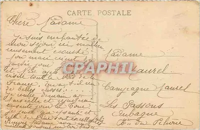 Royat — Vista Pitoresca — g. d'o. n° 1177 — Verso
