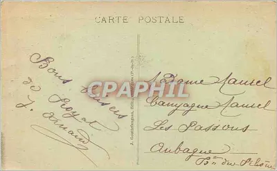 Le Paradis — château sur falaise à Royat — éditeur J. Gantefinger, éditeur (P.-de-1.) — Verso