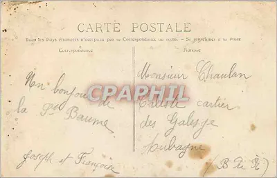 La Sainte-Baume — A Fazenda de Giniès — P. Rviat, Editora - Marselha, n°703 — Verso