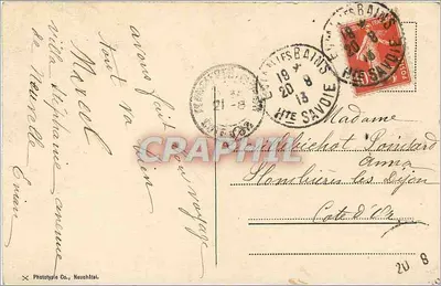 Evian-les-Bains - El Puerto — Phototypie Co., Neuchâtel, n° 4343 — Reverso