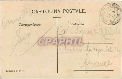 Torino. Piazza Vittorio Emanuele I. — widok panoramiczny — wydawca nie widoczny — Rewers