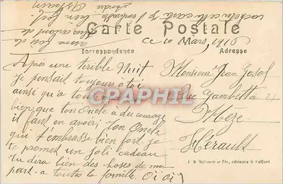 Thann nad rzeką Thur — Wysokie Alzasko — J.B. Schmitt i synowie, wydawcy w Elfort — Rewers