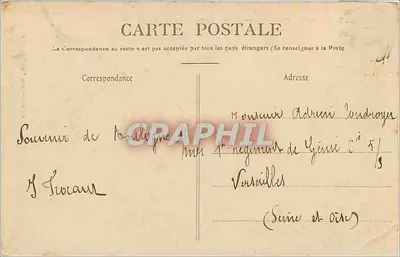 Boulogne-sur-Mer — Un'onda di fondo — Stevenard, edit. Boulogne-sur-Mer — Verso