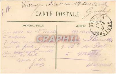 Avignon — Pałac Papieży — Fotografia i wydanie Bonnet Frères — nr 46 — Rewers