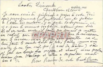 Lourdes — Een Pensée van N.D. de Lourdes — uitgever niet zichtbaar — Achterkant