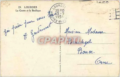 Lourdes — Grotta i Bazylika — Wydawnictwo P. Doucet, Lourdes — Rewers