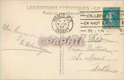 Paris - O Domo dos Invalidos e os novos Jardins — LIP — Verso