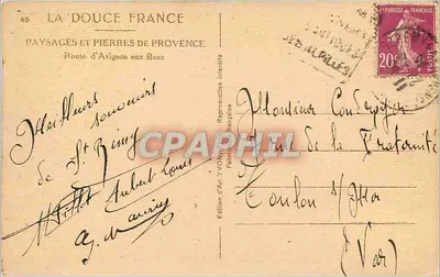 Trasa z Avignon do Baux — Pejzaże i kamienie Prowansji — Wydawnictwo Art YVON — Rewers