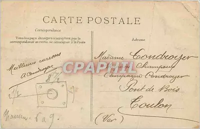 Versailles — Hôtel de Ville — Wydawca C.E.L.D. nr 10 — Rewers