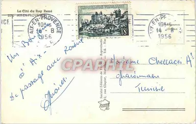 Aix-en-Provence — Vista panorâmica e monumentos — Sociedade Edições da França — Verso